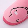 Winter cute cartoon fashionable keep warm slippers indoor for beloved, Korean style, with little bears, wholesale