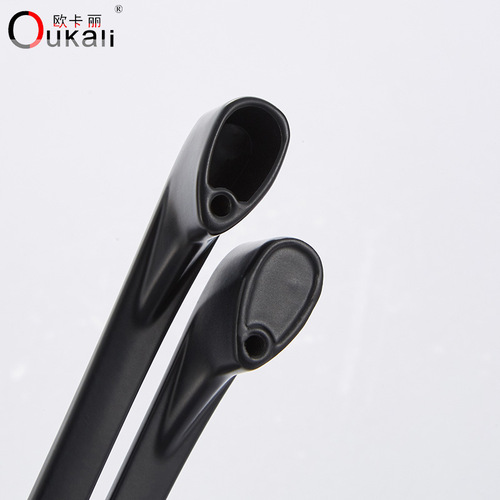 Okary European minimalist cabinet drawer pulls furniture door handles factory direct sales solid black pulls