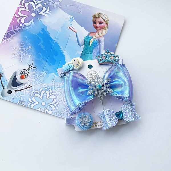 Blue, with snowflakes