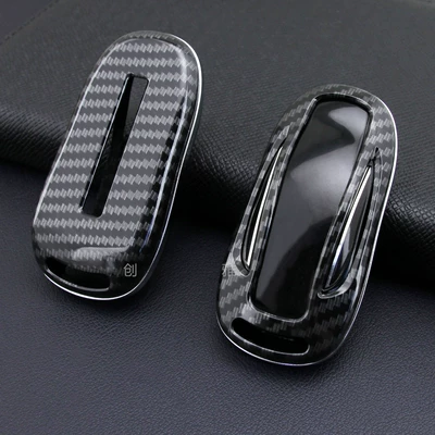 Static Rod/Key Bag carbon fiber MODEL S car - x-single-shell-tray