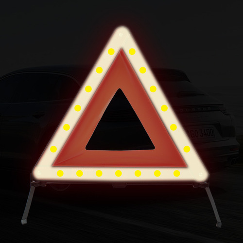 Direct sales wholesale car reflective tripod printed LOGO car tripod No. 8 car warning triangle