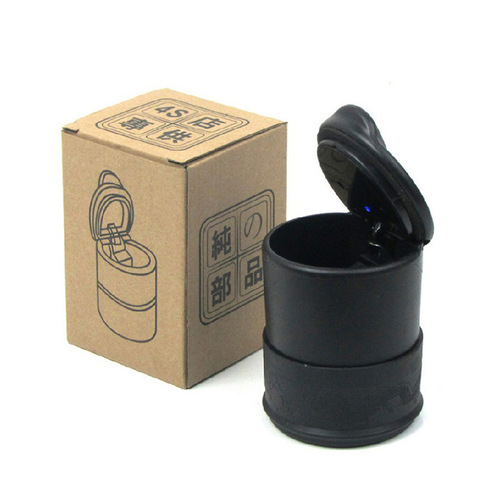 Hot selling on the whole network Car ashtray Car ashtray with LDE light High flame retardant Car 4S ashtray