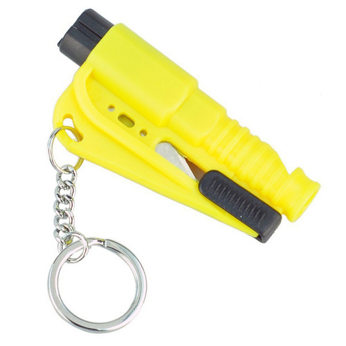 Factory direct sales Key chain safety hammer wholesale Car window breaker with printable LOGO Car mini safety hammer