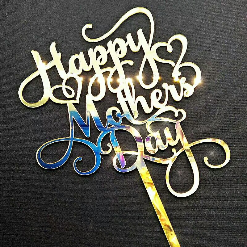 厂家生产亚克力蛋糕插镜面板材镜面板双面镜金色银色扩散板镜片