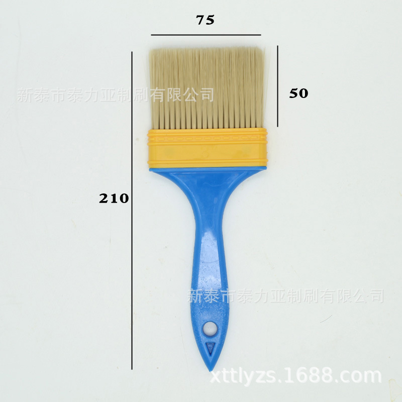 Álamo blanco mango de madera cepillo de pintura hogar agua pura hervida cepillo de cerdas para hornear alimentos cepillo de aceite pelo suave cepillo de barbacoa varios cepillo