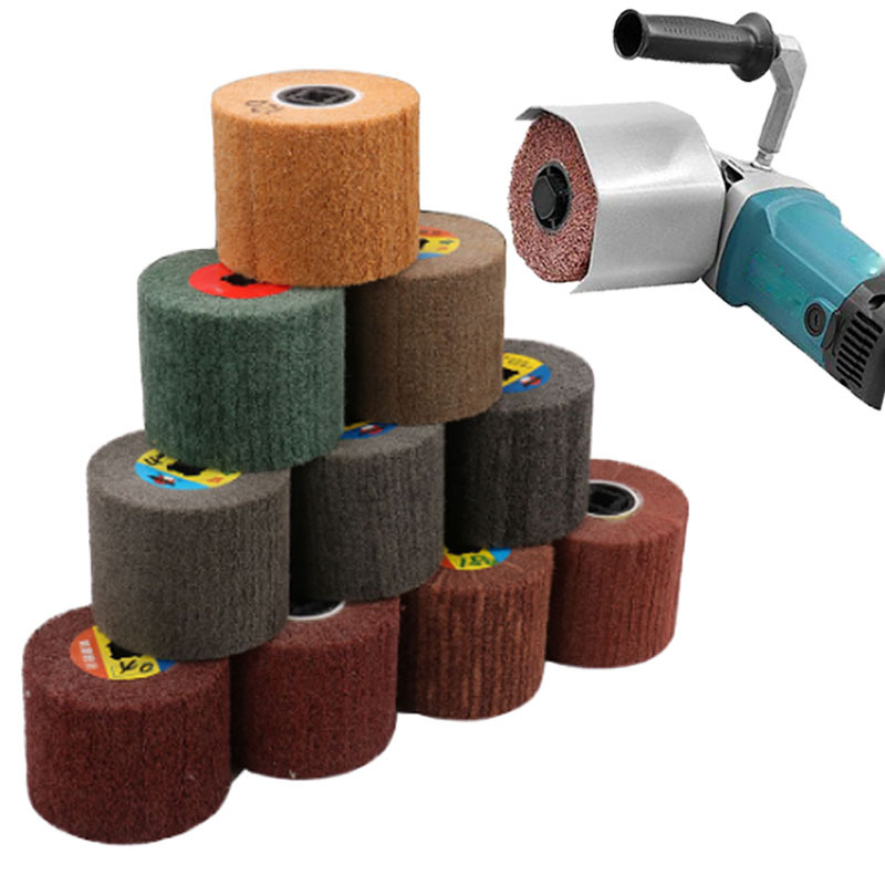 批发拉丝轮十字胶芯抛光轮金属不锈钢拉丝轮百洁布夹砂拉丝轮纤维