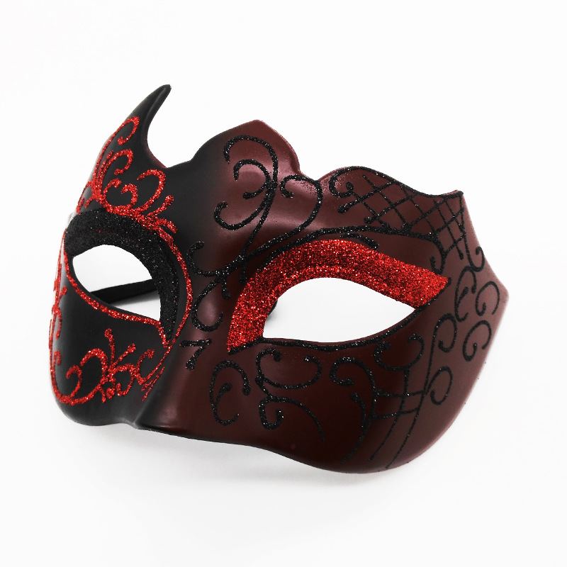 メーカー熱売パーティーバー化粧舞踏会半顔王女彩色マスク塗装男女マスク卸売り