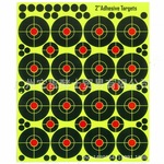 现货供应飞溅靶纸2英寸X16个/张射击靶纸10张装竞技比赛弹弓靶子