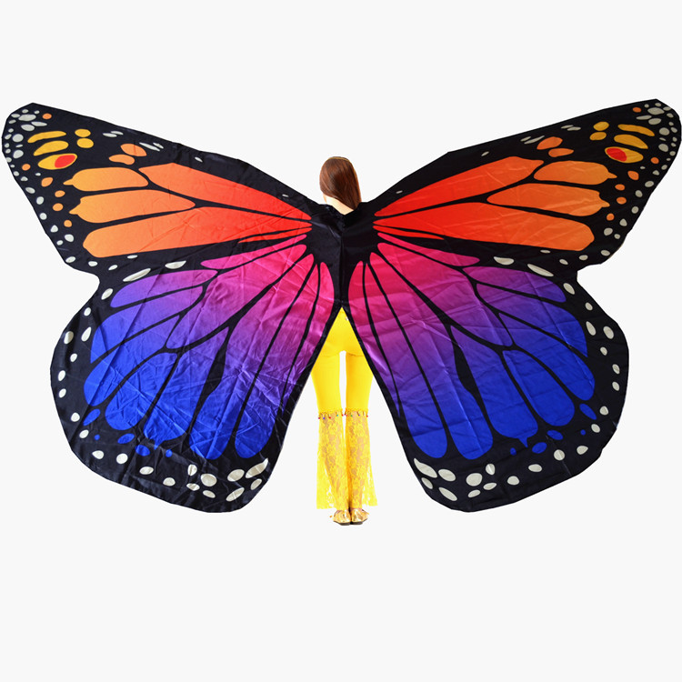 Orange purple wings (without stick) / L (adult model, 155cm-172cm height)