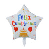 18 -inch Western Birthday Happy Aluminum Film Balloon Feliz Cumpleanos Western Birthday Party Decoration Balloon