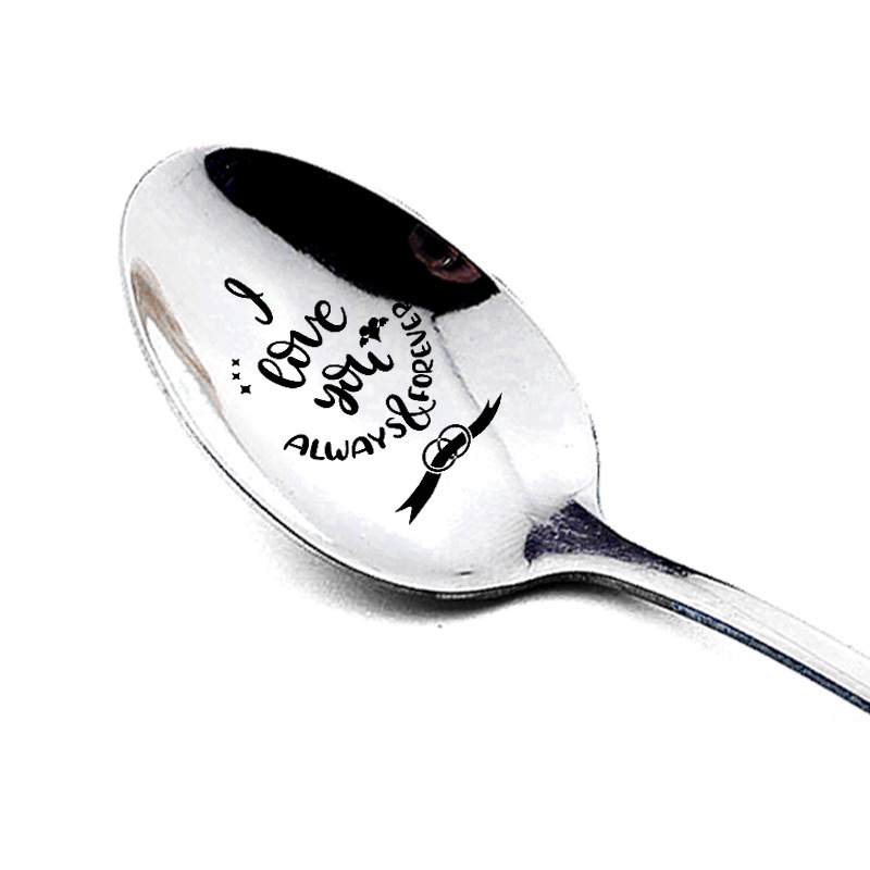 Wedding anniversary gift Valentine's Day gift stainless steel long handle spoon spoon spoon household supplies wholesale