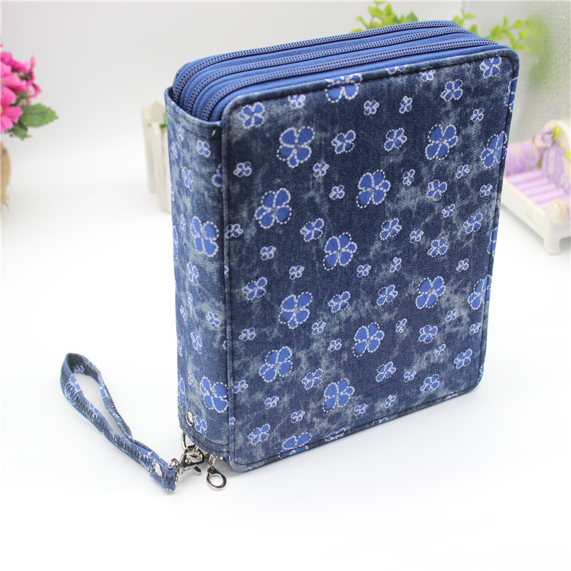 2023 Amazon nueva caja de lápiz de gran capacidad 127 agujeros arte pintura suministros bolsa de almacenamiento estudiante bolsa de lápiz