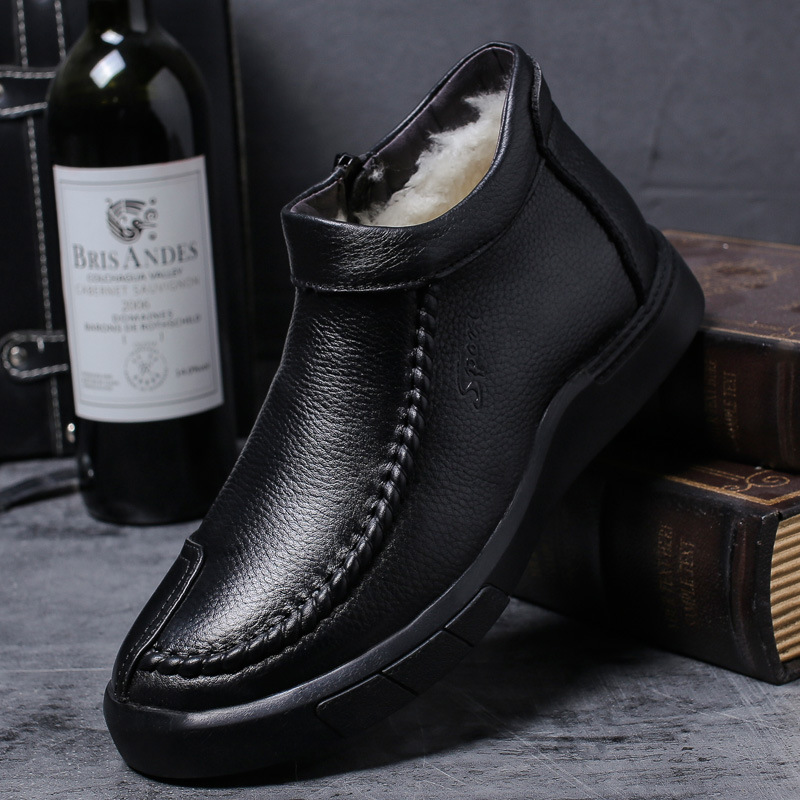 Winter keep warm non-slip shoes for leisure platform
