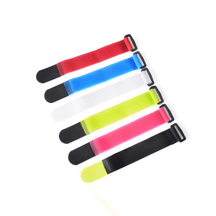 Hebilla Velcro voltaje de la cinta Velcro hebilla inversa cable de datos Velcro cinta carga hebilla cuadrada Correa