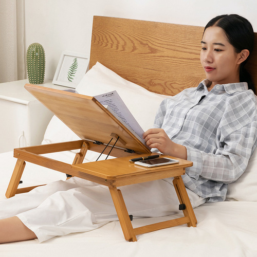 Bed folding table, lazy computer table, study desk, multi-functional notebook writing table, dormitory small table