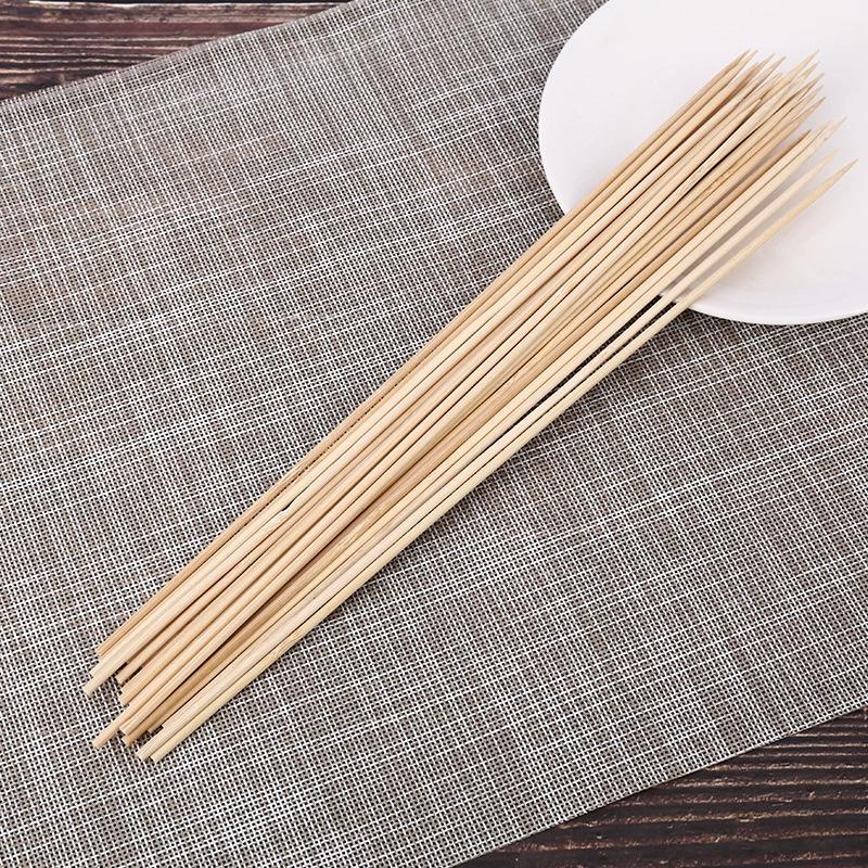 Одобные bamboo-барбекю шампуры, многоразмеры 2.5/3/4 мм × 25–40 см, упаковано 50–100 шт