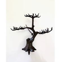 义乌厂家新款双层迎客松盆景盆栽树枝仿真植物创意绿色装饰工艺品