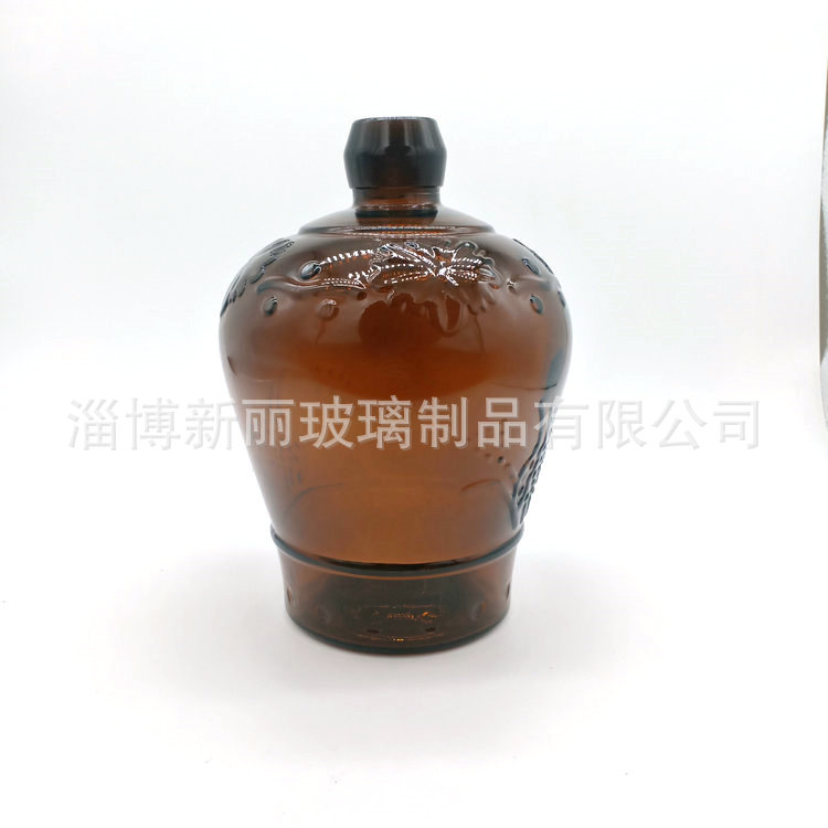 工厂销售出口棕色酒瓶