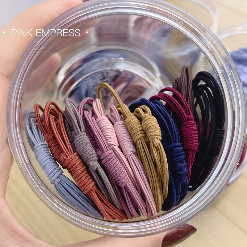 Corea del Sur cuerda de pelo fresco banda de pelo celebridad de Internet ins cuerda de pelo simple corbata femenina banda de goma adulto Mori corbata femenina tocado