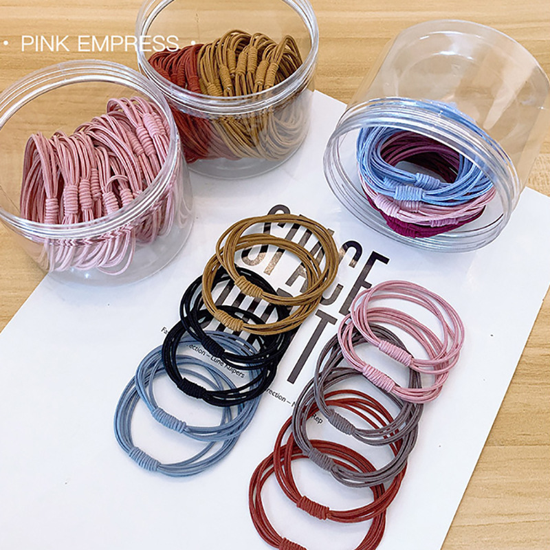 Corea del Sur cuerda de pelo fresco banda de pelo celebridad de Internet ins cuerda de pelo simple corbata femenina banda de goma adulto Mori corbata femenina tocado