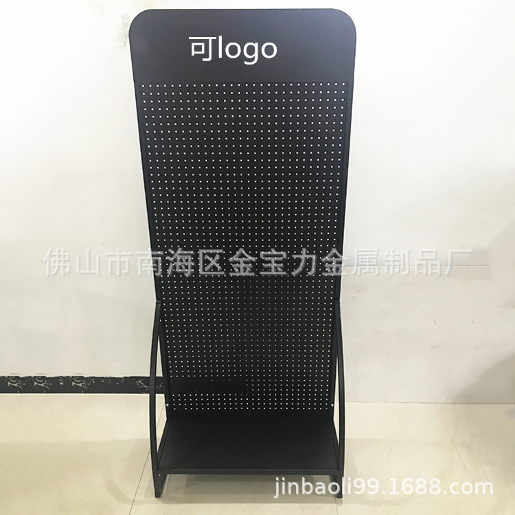 厂家专业生产金属展示架可移动单面孔板展示架超市展架