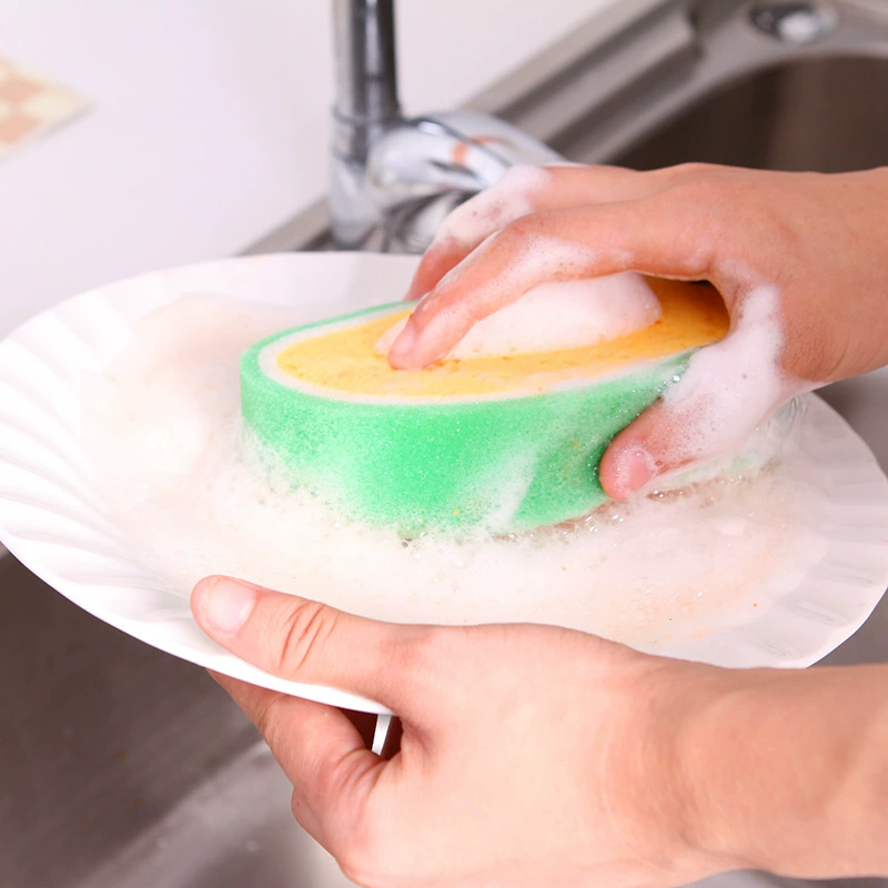 Hygienic Bath Sponge (Universal), Extra Thick Fruit-Shaped Soft Sponge, Independent OPP Bag