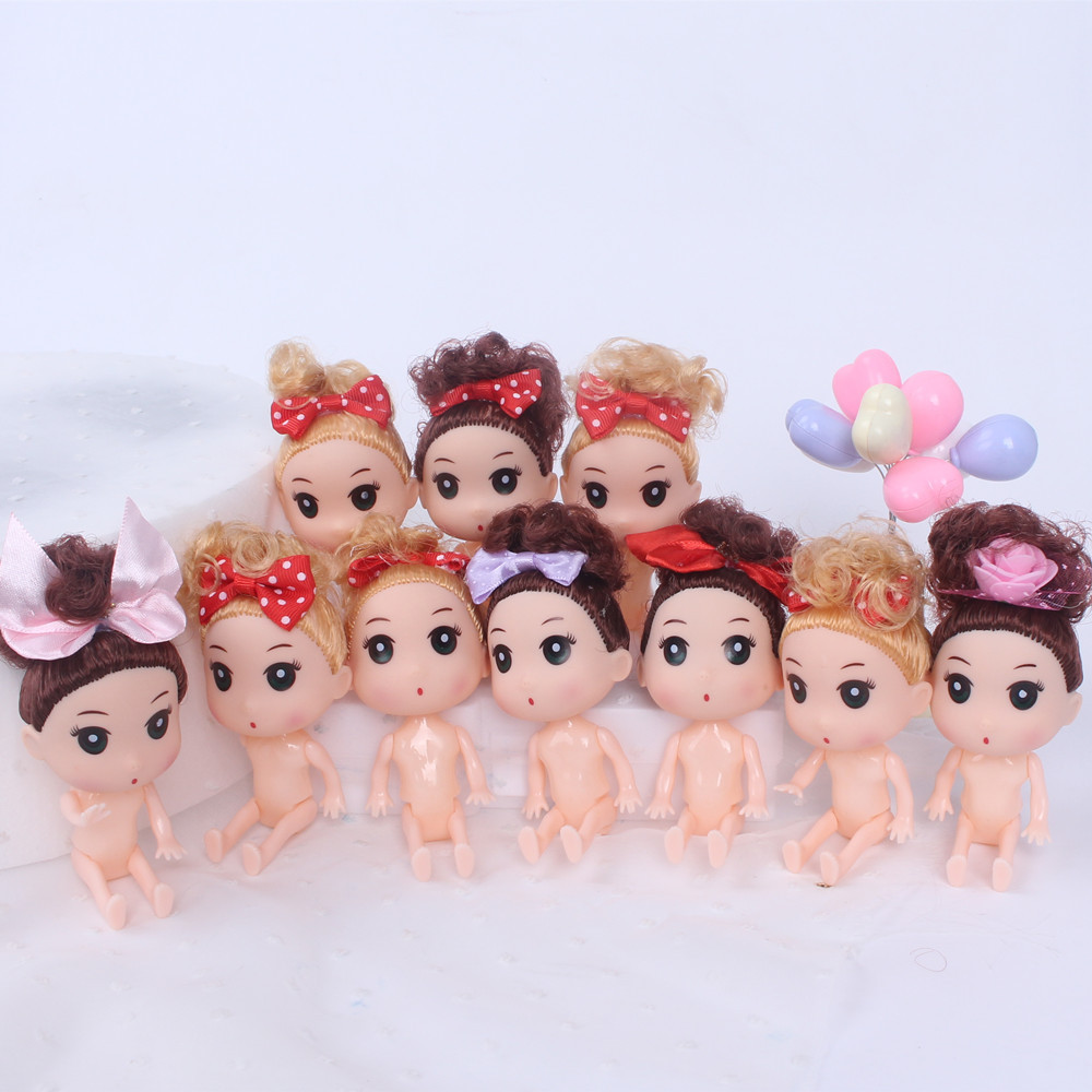 12cm confused doll cake decoration nude Doll Doll baking cake play house toy