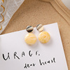 Cute retro acrylic universal earrings, wide color palette, internet celebrity