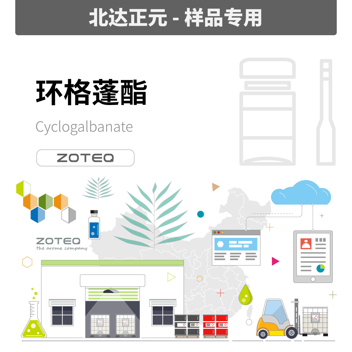 [样品] Zoteq -环格蓬酯 Cyclogalbanate C298 | 68901-15-5