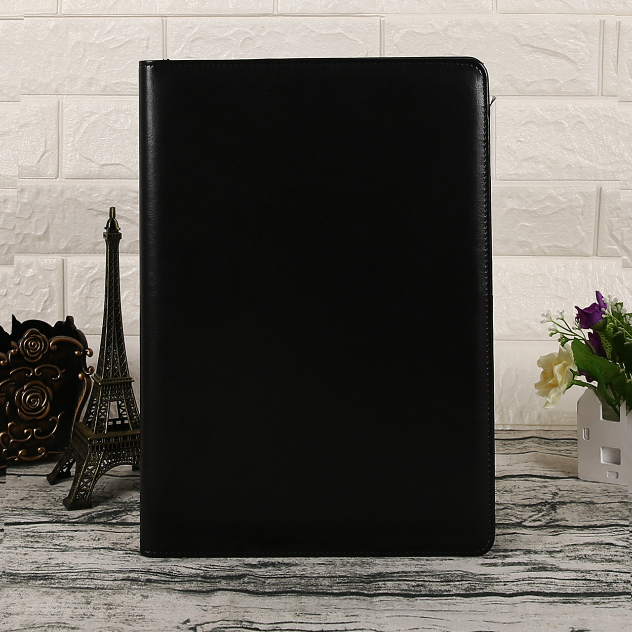 Carpeta multifuncional A4 para negocios, carpeta de ventas, carpeta para documentos, carpeta de cuero para gerentes, carpeta para contratos, cuaderno para firmar, personalizable con logotipo