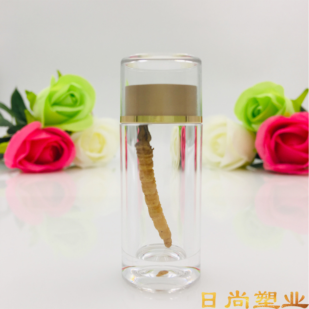 厂家直销 8ml高档透明亚克力保健品瓶 虫草石斛海参冻干粉瓶