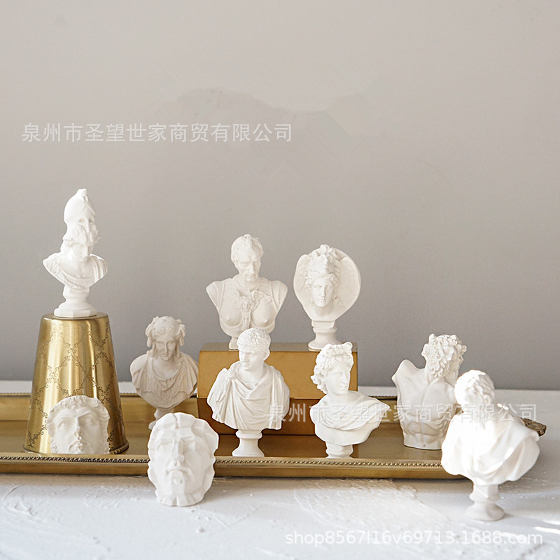 Mini ornaments art student sketch resin imitation plaster crafts three-dimensional desktop jewelry trumpet decoration wholesale