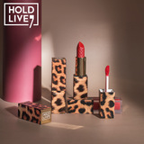 HOLD LIVE Томатный комплект, помада, блеск для губ, подарочная коробка, легкий роскошный стиль, 4 шт