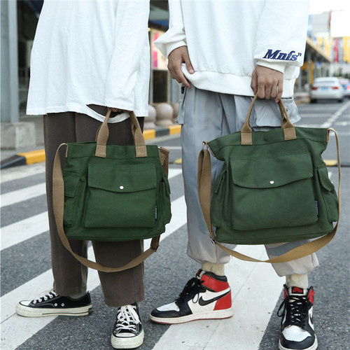 Good quality large and small canvas women's bags  fashion new casual ins crossbody bag shoulder bag handbag