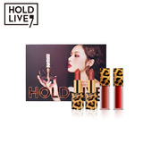 HOLD LIVE Томатный комплект, помада, блеск для губ, подарочная коробка, легкий роскошный стиль, 4 шт