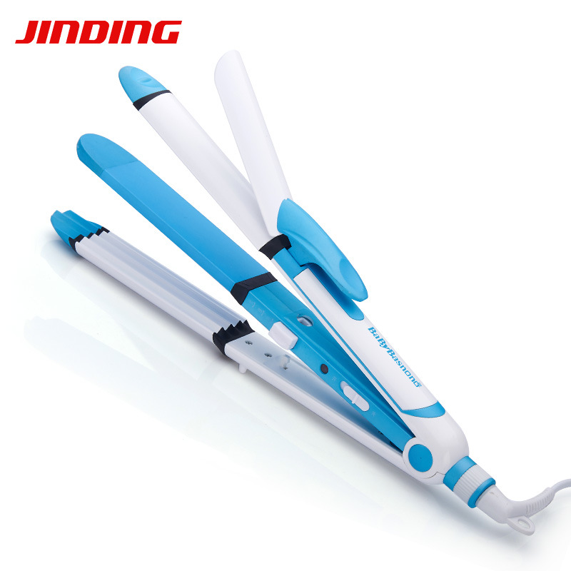 크로스보더 공급품 ST3303 3-in-1 헤어컬러, 헤어 스트레이트너, 콘 아이언 33mm 대형 컬링 아이언