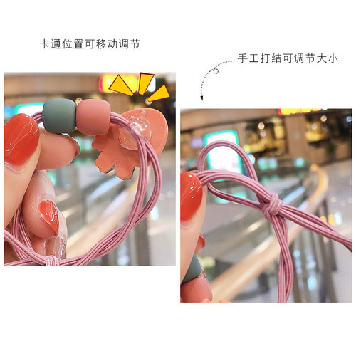 Women's Simple Korean-Style Hair Bands, Cute Instagram-Famous Mori-Girl Inspired Rubber Hair Ties, Stylish Head Accessories