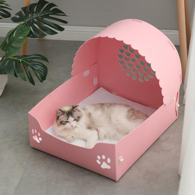 Medham cat delivery room cat nest princess bed small dog nest Teddy kennel scratch resistant removable and washable 1 generation of hair