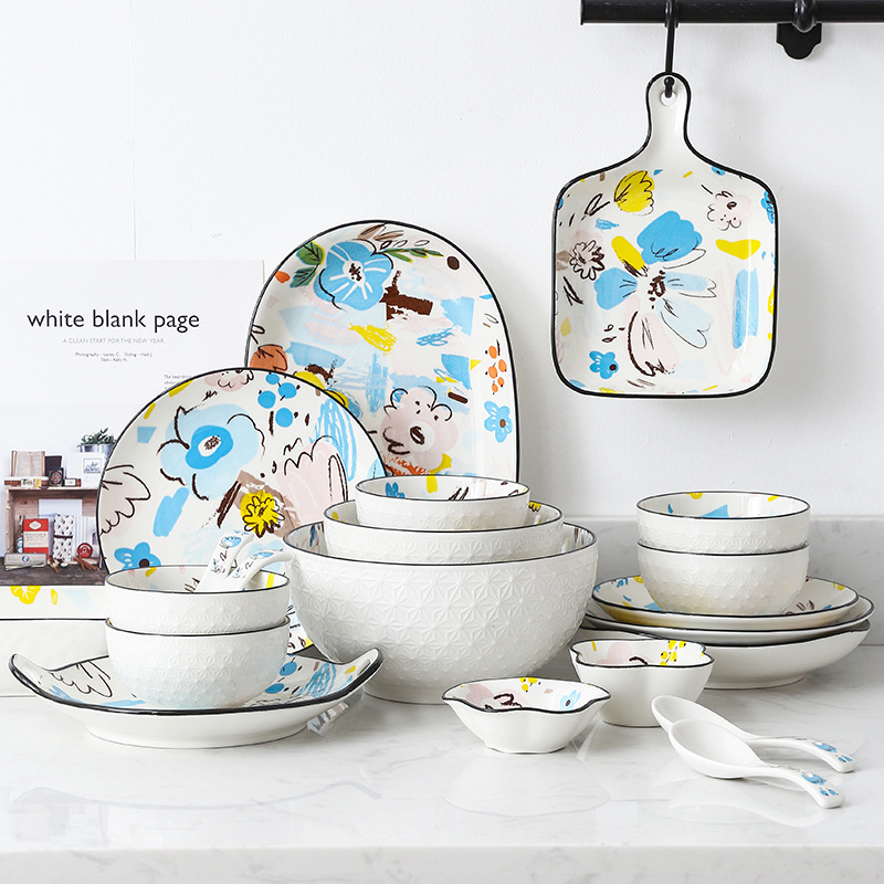 Creative ceramic tableware for home use