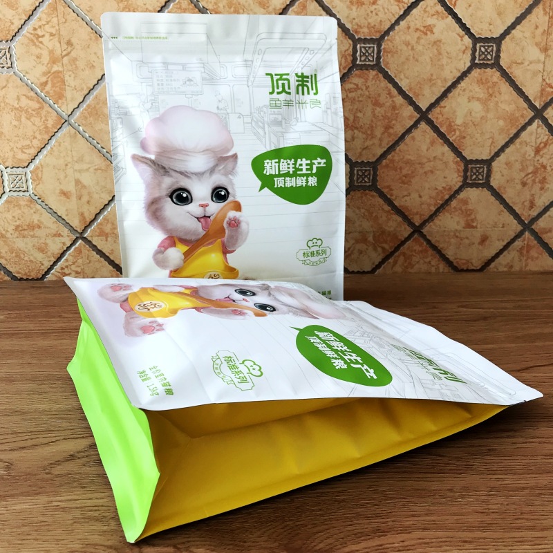 食品八边封袋 定 制 狗粮袋 麦片八边自封袋 铝箔复合袋真空自立