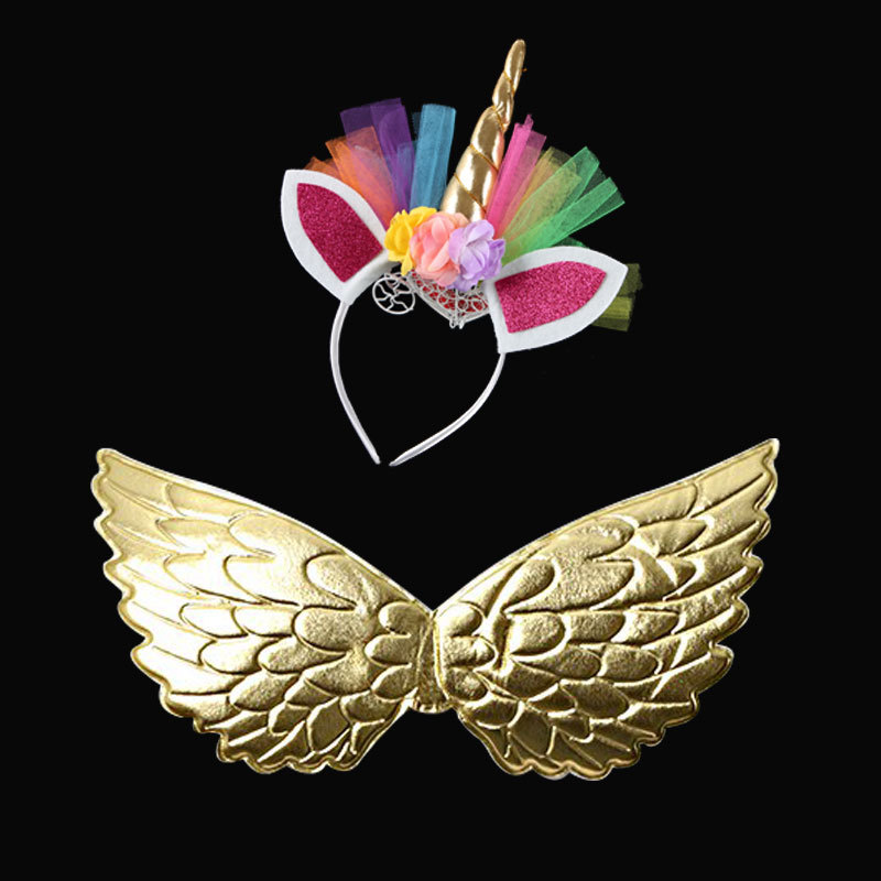 Halloween nuevas niñas unicornio vestido Festival traje Arco Iris vestido etapa rendimiento traje