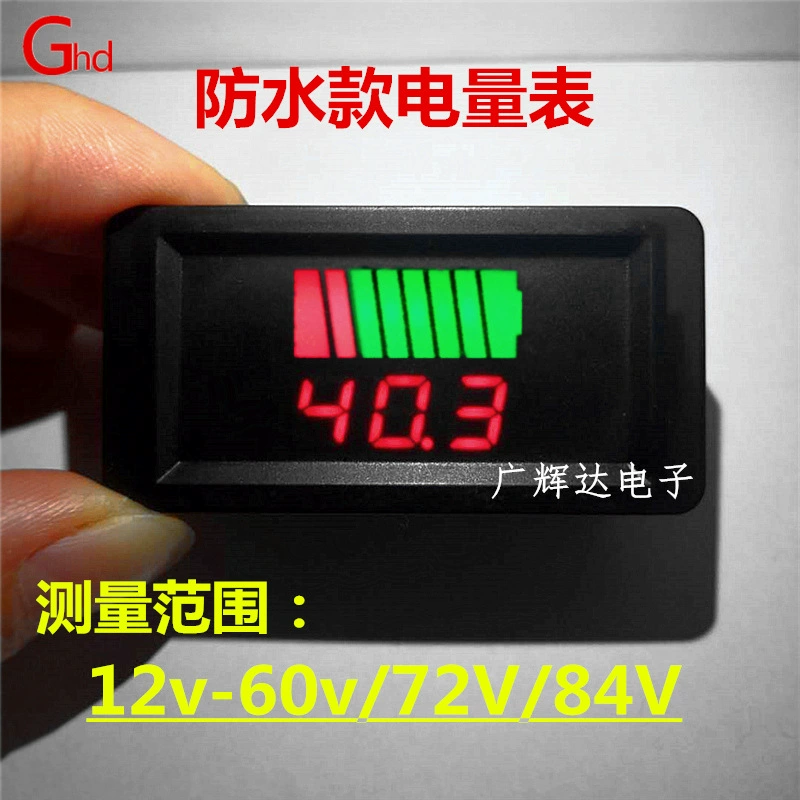 Водонепроницаемый электромобиль силовой вольтметр литиевая батарея дисплей заряда батареи головка измерителя напряжения батареи