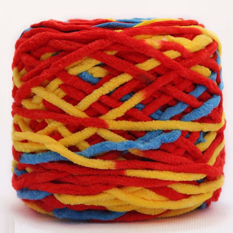 单股小冰条线批发手工钩鞋线diy编织粗毛线宝宝线围巾线勾鞋毛线