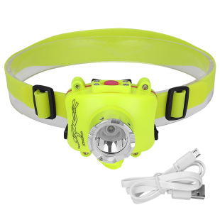 Cross-border new LED aluminum alloy diving headlight strong light portable outdoor lighting lamp work light camping light