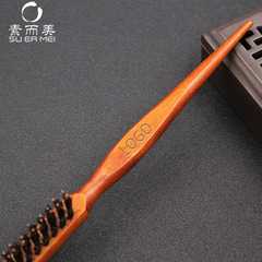 廠家直銷豬鬃梳美發造型盤發梳耐熱捲髮梳實木梳子