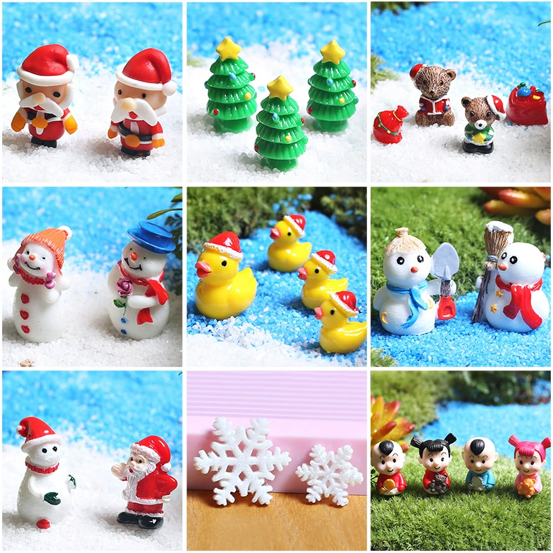 Цзин Цзяо Мосс микро пейзаж DIY экологическая бутылка ландшафтный дизайн декоративные украшения Рождественская серия старик шляпа снеговик подарок