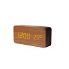 Wooden rectangular electronic watch, Amazon