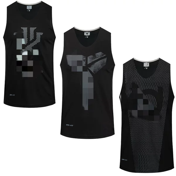 Wholesale Sports Vest Male Irving Basketball Jacket Top Training Clothes Running Sportswear Quick Dry Breathable Waistband Sleeveless