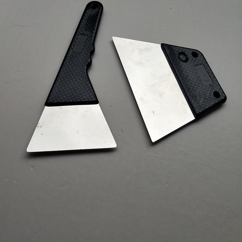 不锈钢刮板长柄 烫膜塞边铁刮刀耐磨 汽车贴膜工具套装两件套钢制