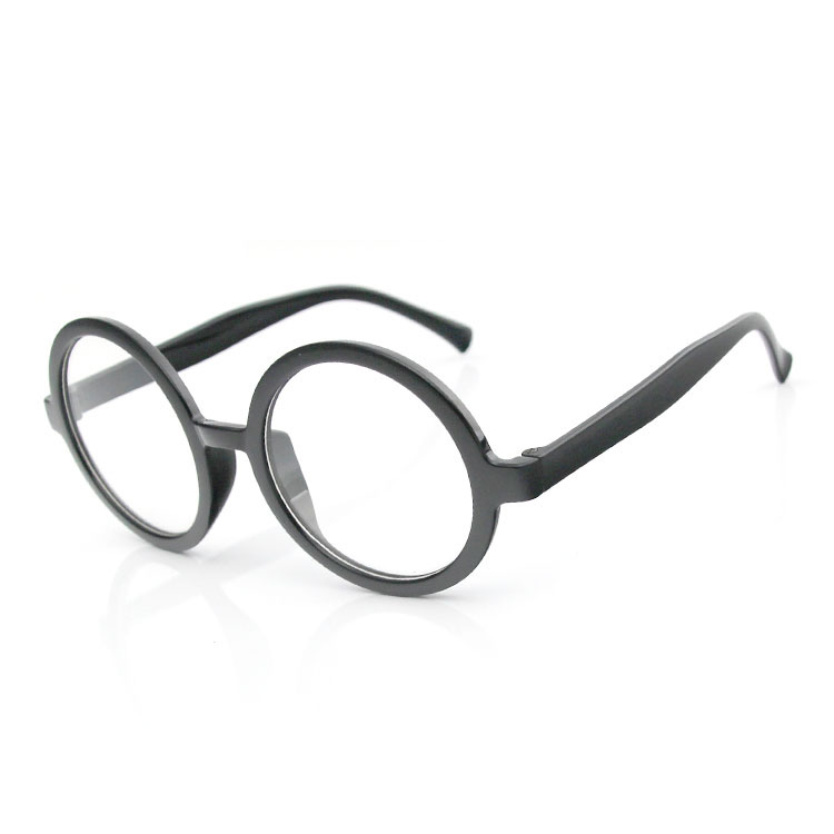 大号小号韩版装饰圆框眼镜空架镜框阿拉蕾哈利波特圆形无镜片塑料